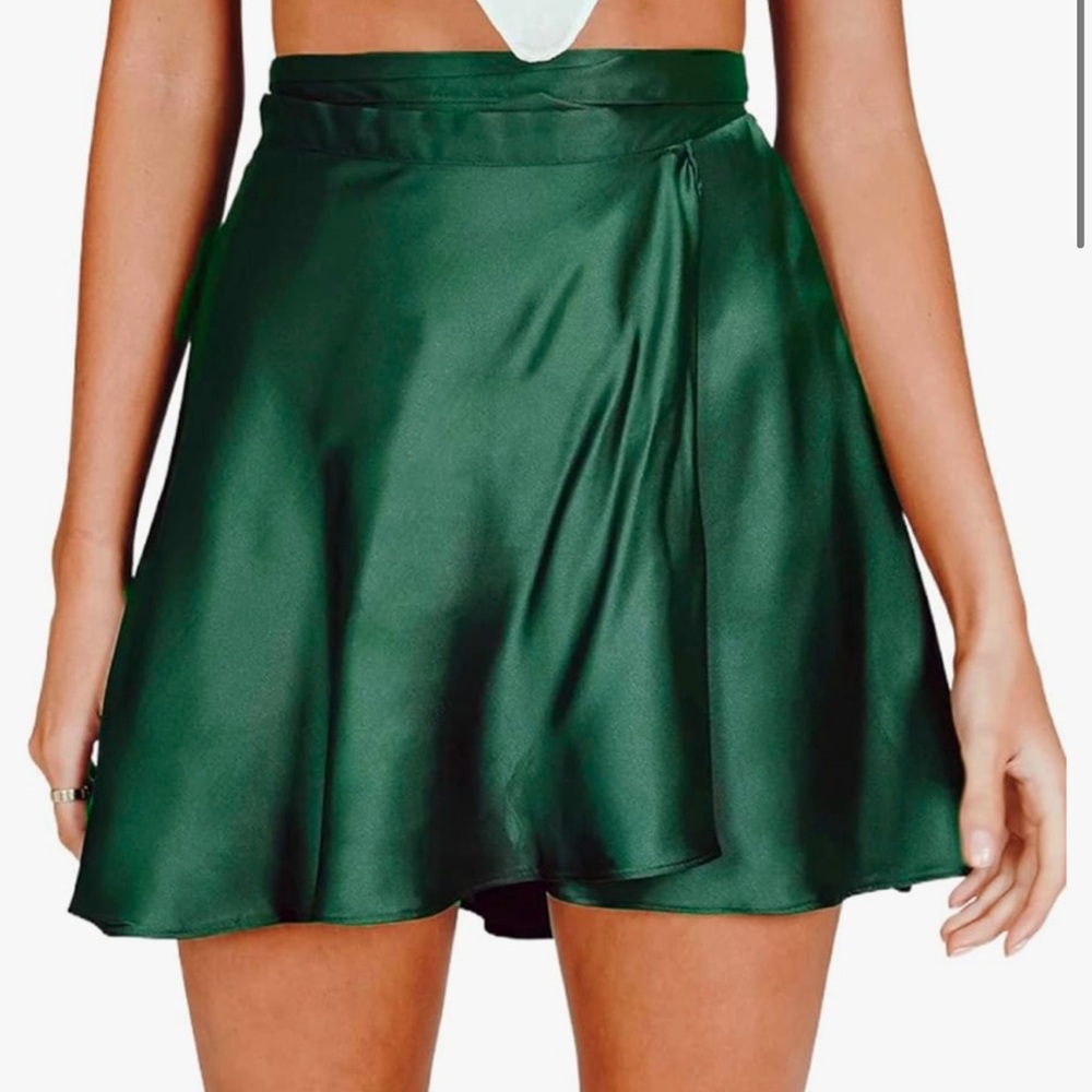 Wrap around mini skirt